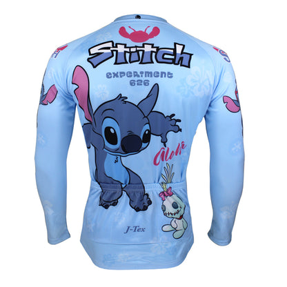 Ilpaladino Stitch Man's Spring Summer Sportswear Short/long-sleeve Cycling Jersey Bicycling Pro Cycle Clothing Racing Apparel Outdoor Sports Leisure Biking T-shirt  Lilo & Stitch Cartoon World NO.98 -  Cycling Apparel, Cycling Accessories | BestForCycling.com 