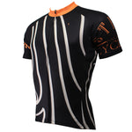 Orange-collar White-striped Black Men's Shirt Cycling Jersey Summer NO.504 -  Cycling Apparel, Cycling Accessories | BestForCycling.com 