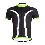 Black Green Men's Cycling Short Sleeve Bicycling Jersey Summer NO.027 -  Cycling Apparel, Cycling Accessories | BestForCycling.com 