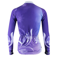 ILPALADINO Purple Cycling Jersey with Tights Women's Long Sleeves Bike Clothing Suits Quick Dry Windproof Breathable Back Pocket 100% Polyester NO.272 -  Cycling Apparel, Cycling Accessories | BestForCycling.com 