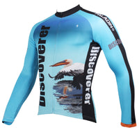 Men's Blue Full Zipper Long-sleeve Cycling Jersey for Outdoor Sport  Leisure Sport Breathable and Quick Dry Fall Autumn Bike Shirt Bicycle clothing ILPALADINO 302 -  Cycling Apparel, Cycling Accessories | BestForCycling.com 