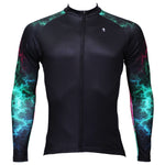 GreenUniverse Light Power Graphic Arm Men's Cycling Long-sleeve Black Jerseys NO.366 -  Cycling Apparel, Cycling Accessories | BestForCycling.com 