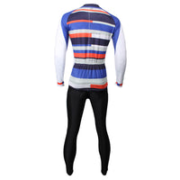 ILPALADINO   Men's Long Deep Blue Sleeves Cycling Clothing Suits with Tights Pro Cycle Clothing Racing Apparel Outdoor Sports Leisure Biking shirt (Velvet) NO.388 -  Cycling Apparel, Cycling Accessories | BestForCycling.com 