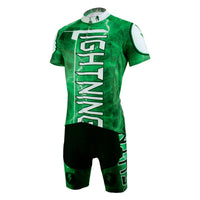 Ilpaladino Green Flashing Lightning Natural Phenomenon Cycling Short-sleeve Suit /Jersey Exercise Bicycling Pro Cycle Clothing Racing Apparel Outdoor Sports Leisure Biking Shirts Team Kit NO.627 -  Cycling Apparel, Cycling Accessories | BestForCycling.com 