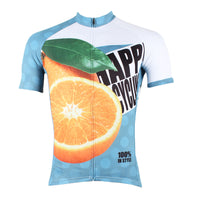 Happy Cycling Summer Fruit Orange Men's Short-Sleeve Cycling Jersey Suit NO.176 -  Cycling Apparel, Cycling Accessories | BestForCycling.com 