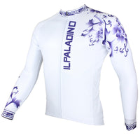 Purple Decorative Cool Graphic Arm Print Men's Cycling Long/Short-sleeve White Jerseys NO.024 -  Cycling Apparel, Cycling Accessories | BestForCycling.com 