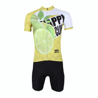 Happy Cycling Summer Fruit Lemon Men's Short-Sleeve Cycling Jersey Suit Biking Wear Breathable Outdoor Sports Gear Leisure Biking T-shirt Sports Clothes NO.177 -  Cycling Apparel, Cycling Accessories | BestForCycling.com 