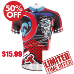 Injury Rock Skull Red Cycling Short Sleeve Jersey Biking Shirts 615 -  Cycling Apparel, Cycling Accessories | BestForCycling.com 