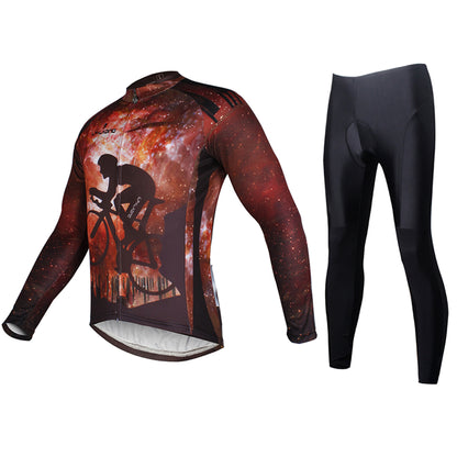 ILPARADINO Cyclist Starry Night Men's  Long Sleeves Cycling Jacket Bicycling Apparel Outdoor Sports Leisure Biking Shirt  Jersey/Suit NO.722 -  Cycling Apparel, Cycling Accessories | BestForCycling.com 