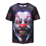 Dangerous Clown Mens T-shirt Graphic 3D Printed Round-collar Short Sleeve Summer Casual Cool T-Shirts Fashion Top Tees DX803005# -  Cycling Apparel, Cycling Accessories | BestForCycling.com 