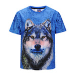 Wolf Blue Mens T-shirt Graphic 3D Printed Round-collar Short Sleeve Summer Casual Cool T-Shirts Fashion Top Tees DX803012# -  Cycling Apparel, Cycling Accessories | BestForCycling.com 