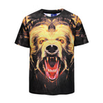 Brown Bear Mens T-shirt Graphic 3D Printed Round-collar Short Sleeve Summer Casual Cool T-Shirts Fashion Top Tees DX803016# -  Cycling Apparel, Cycling Accessories | BestForCycling.com 