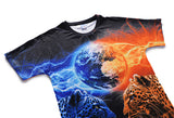 Aggressive Leopard Panther EARTH Mens T-shirt Graphic 3D Printed Round-collar Short Sleeve Summer Casual Cool T-Shirts Fashion Top Tees DX803019# -  Cycling Apparel, Cycling Accessories | BestForCycling.com 