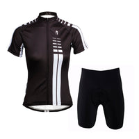 Ilpaladino Woman White striped Black Cool Short/long-sleeve Cycling Suit Apparel Outdoor Sports Gear Leisure Biking T-shirt Kit NO.646 -  Cycling Apparel, Cycling Accessories | BestForCycling.com 