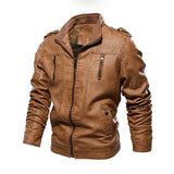 Moto Clothing Set Mens Leather Jackets 2022 Winter New Casual Motorcycle PU Jacket Biker Leather Coats European Windbreaker Genuine Leather Jacket