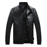 Motorcycle Jacket 2022 Men Fashion New Biker Leather Jacket Male Embroidery Bomber Coat Winter Fleece Pu Overcoat